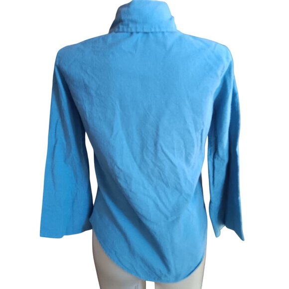 Vintage Women's Medium Blouse 1970's JCPenney Fashions Flannel Boho Pullover - Picture 5 of 6